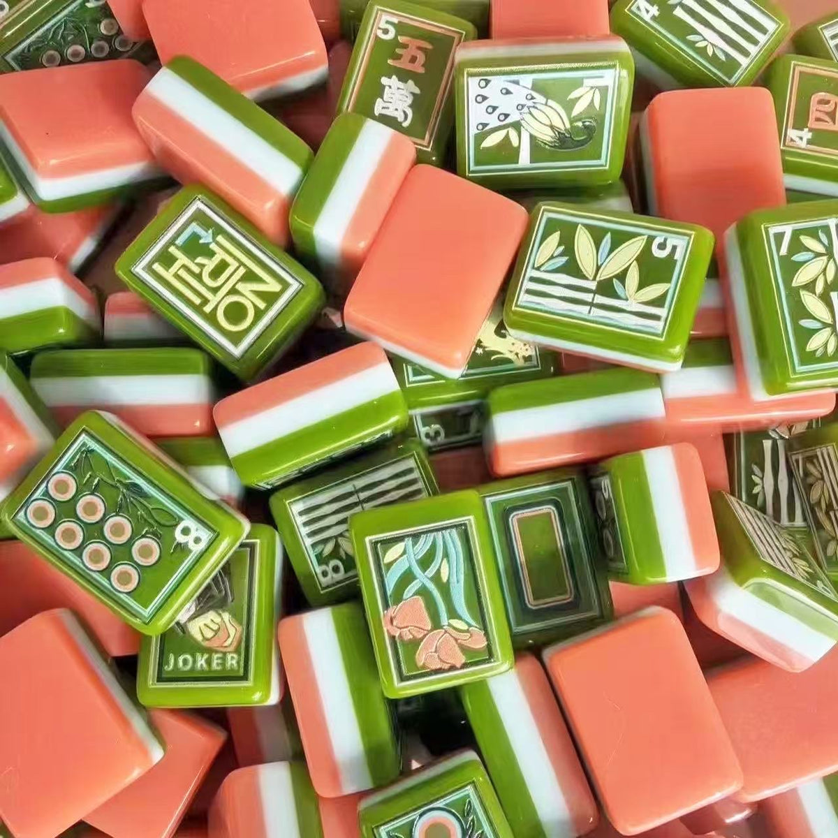 The Emerald & Coral Set — 160 Tiles