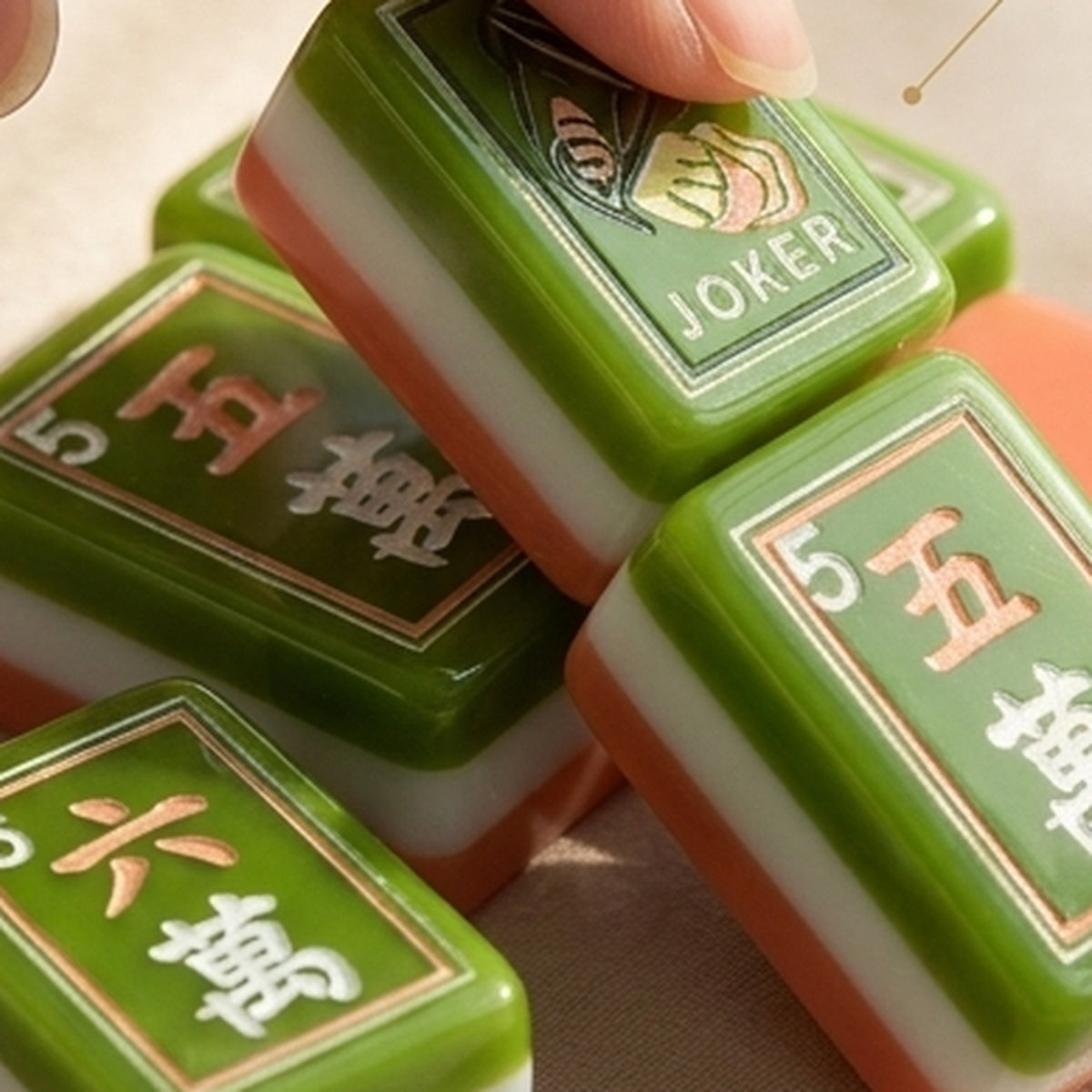 The Emerald & Coral Set — 160 Tiles